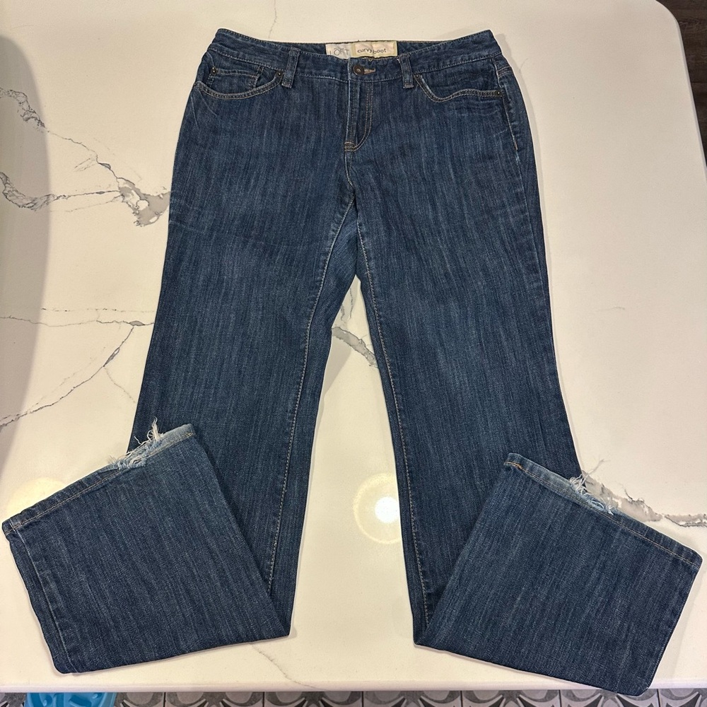 Ann Taylor Loft Blue Straight Leg Jeans Size 6